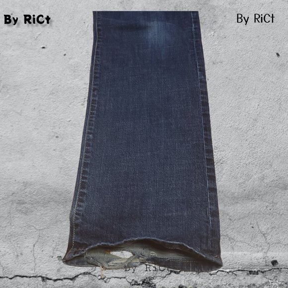 John Varvatos Men Jeans Size 38x33 Relaxed Straight Blue Denim Mid Rise Buttons - Picture 2 of 11